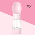 Portable Dog Water Bottle with Food Container – 2-in-1 Leak-Proof Travel Dispenser for Pets