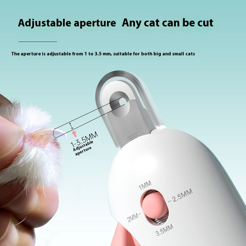 Cat Nail Clippers with Push-Action Spring Mechanism – Easy One-Hand Pet Nail Scissors
