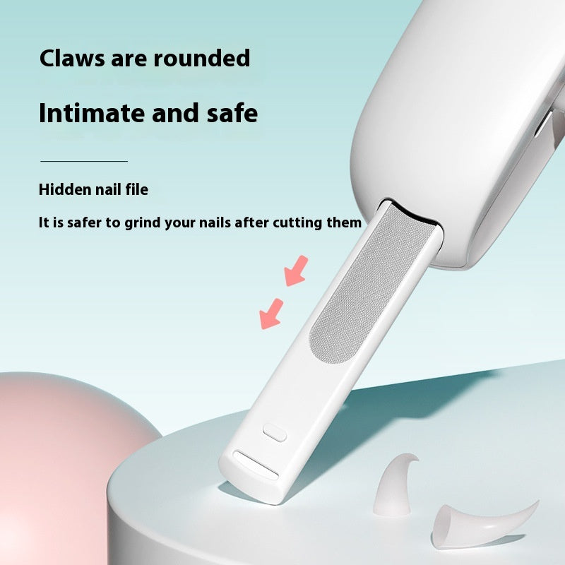 Cat Nail Clippers with Push-Action Spring Mechanism – Easy One-Hand Pet Nail Scissors