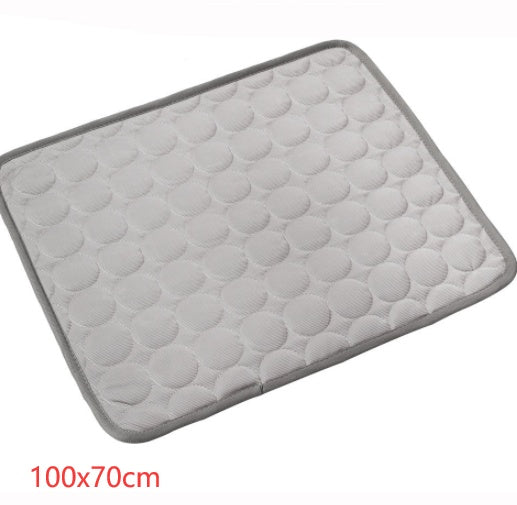 Ice Silk Pet Cooling Pad for Dogs & Cats – Summer Self-Cooling Nest Mat in 4 Sizes