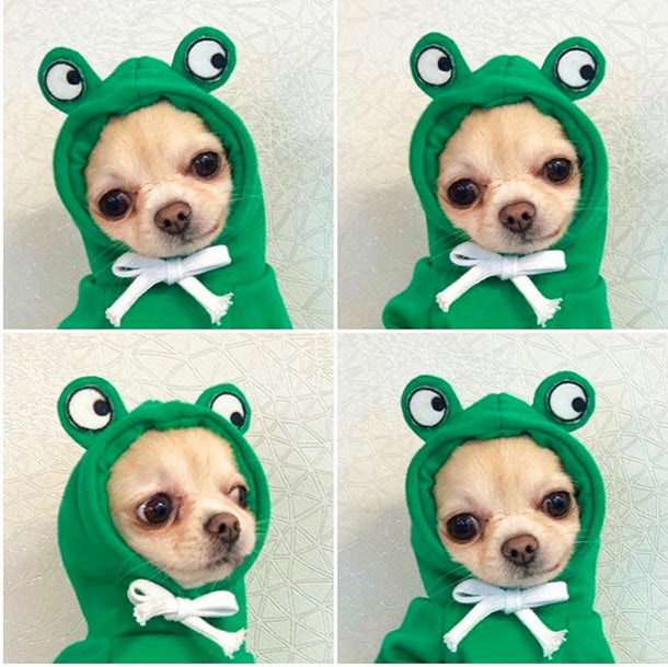 Fleece Dog Hoodie Sweater for Small Breeds – Cute Fruit Design Winter Warm Pet Clothing