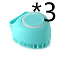 Pet Bathing Massage Brush – Silicone Shampoo Dispensing Glove for Dog & Cat Grooming