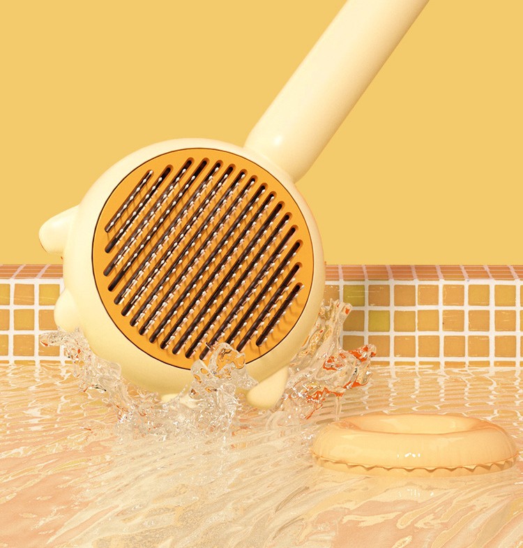 Self-Cleaning Cat & Dog Grooming Comb – Massage Brush for Hair Removal & Detangling