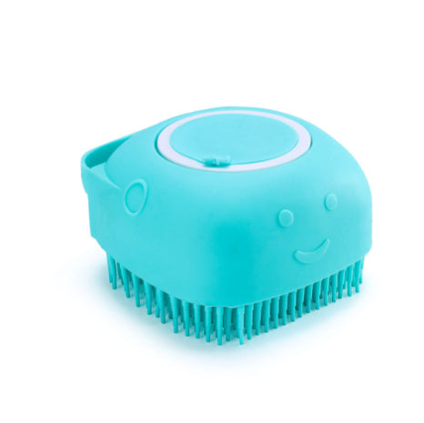 Pet Bathing Massage Brush – Silicone Shampoo Dispensing Glove for Dog & Cat Grooming
