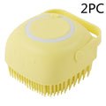 Pet Bathing Massage Brush – Silicone Shampoo Dispensing Glove for Dog & Cat Grooming