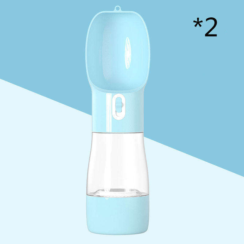 Portable Dog Water Bottle with Food Container – 2-in-1 Leak-Proof Travel Dispenser for Pets