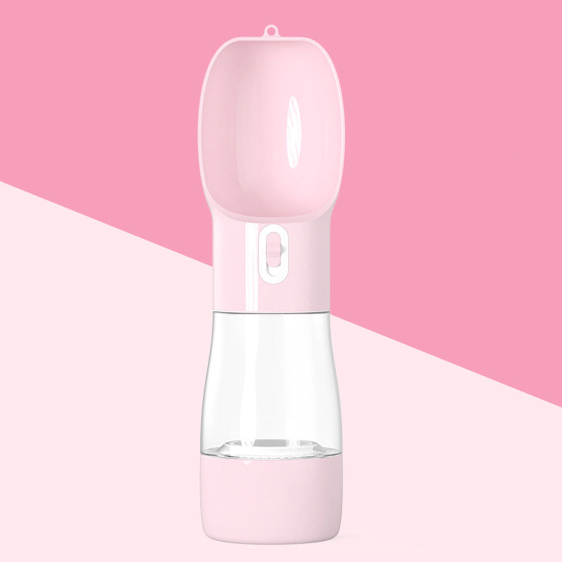 Portable Dog Water Bottle with Food Container – 2-in-1 Leak-Proof Travel Dispenser for Pets