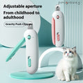 Cat Nail Clippers with Push-Action Spring Mechanism – Easy One-Hand Pet Nail Scissors