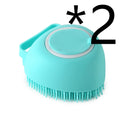 Pet Bathing Massage Brush – Silicone Shampoo Dispensing Glove for Dog & Cat Grooming