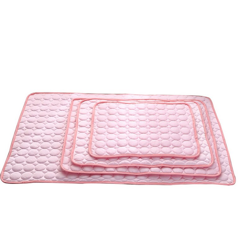 Ice Silk Pet Cooling Pad for Dogs & Cats – Summer Self-Cooling Nest Mat in 4 Sizes