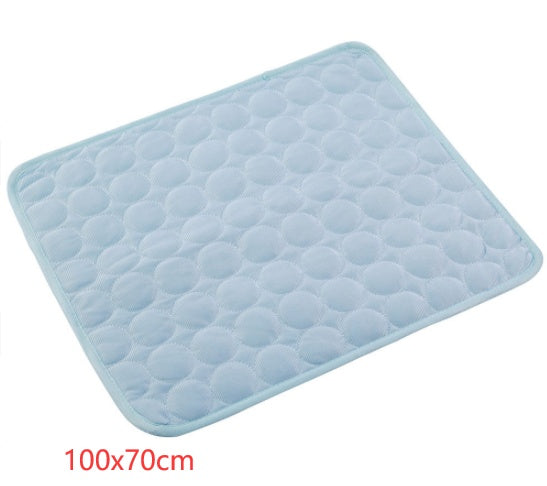Ice Silk Pet Cooling Pad for Dogs & Cats – Summer Self-Cooling Nest Mat in 4 Sizes