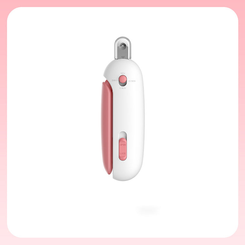 Cat Nail Clippers with Push-Action Spring Mechanism – Easy One-Hand Pet Nail Scissors