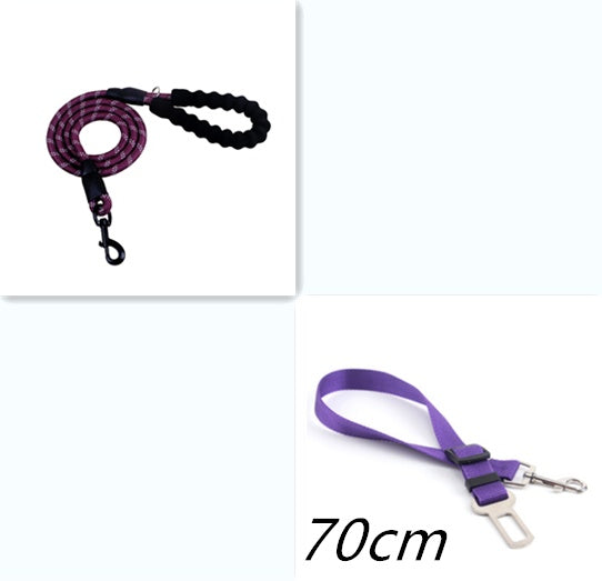 Reflective Dog Leash with Foam Handle – Heavy-Duty Nylon Lead for Small, Medium & Large Dogs