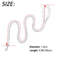 Reflective Dog Leash with Foam Handle – Heavy-Duty Nylon Lead for Small, Medium & Large Dogs