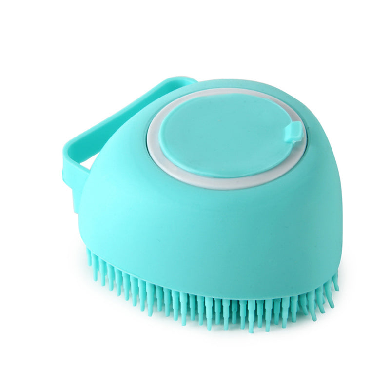Pet Bathing Massage Brush – Silicone Shampoo Dispensing Glove for Dog & Cat Grooming