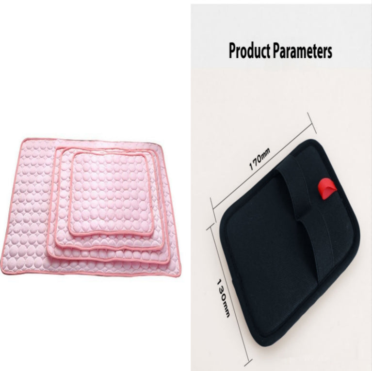 Ice Silk Pet Cooling Pad for Dogs & Cats – Summer Self-Cooling Nest Mat in 4 Sizes