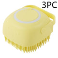 Pet Bathing Massage Brush – Silicone Shampoo Dispensing Glove for Dog & Cat Grooming