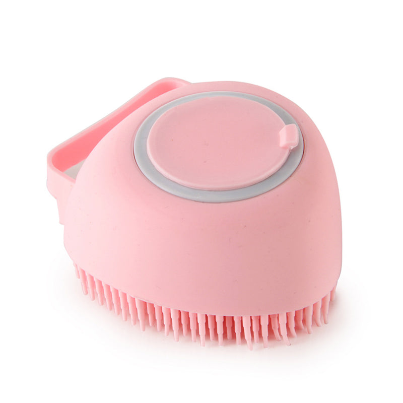 Pet Bathing Massage Brush – Silicone Shampoo Dispensing Glove for Dog & Cat Grooming