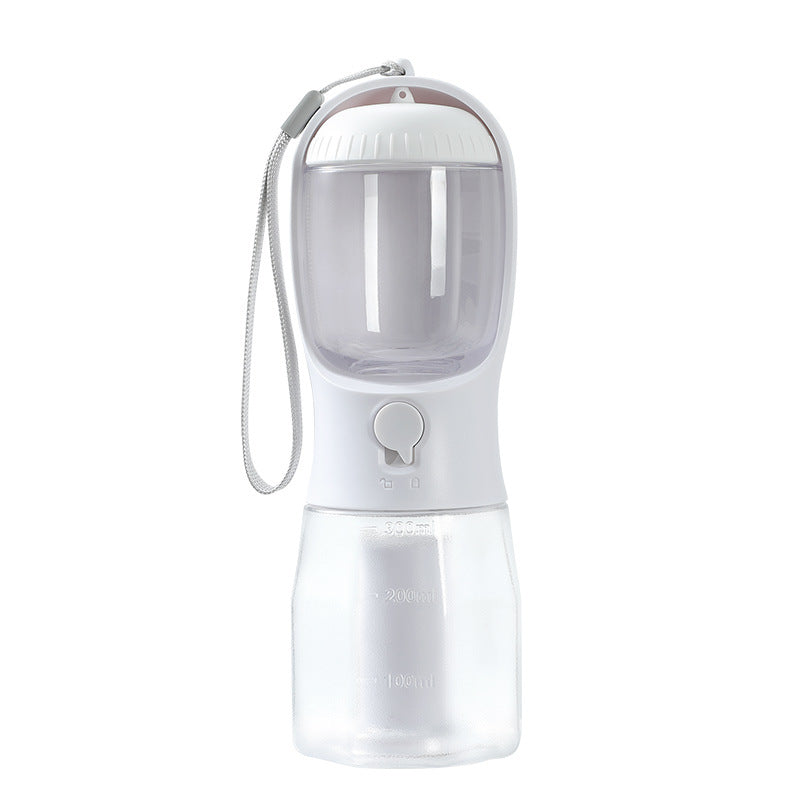 3-in-1 Portable Dog Water Bottle with Food Container & Waste Bag Dispenser – Travel Pet Cup