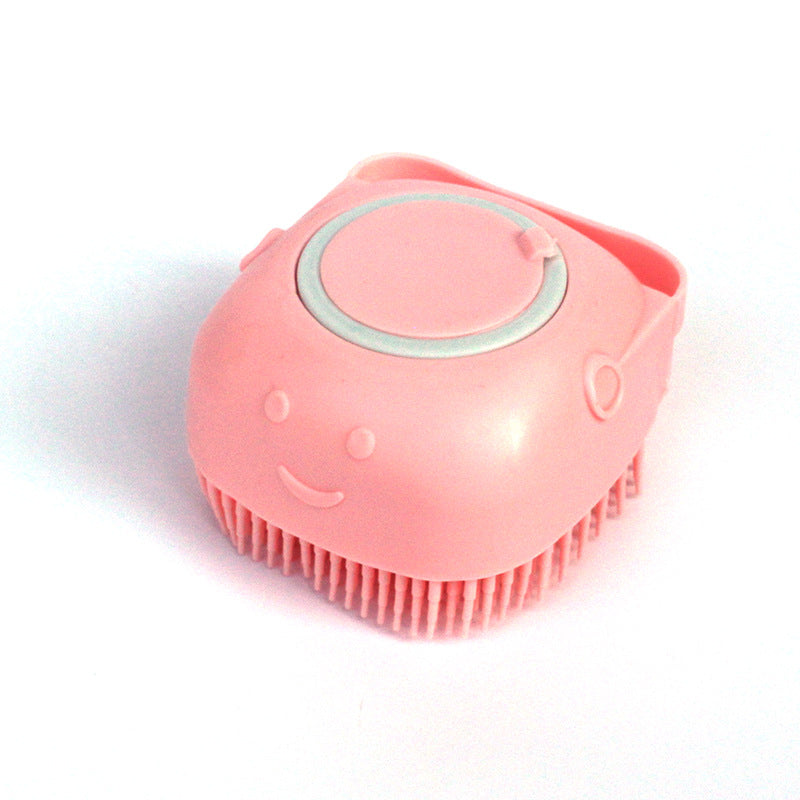 Pet Bathing Massage Brush – Silicone Shampoo Dispensing Glove for Dog & Cat Grooming