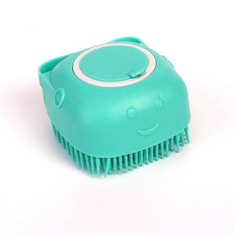Pet Bathing Massage Brush – Silicone Shampoo Dispensing Glove for Dog & Cat Grooming