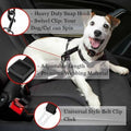 Pet Car Seatbelt Harness Lead 2-Pack – Adjustable Dog Cat Seat Belt for Safe Travel