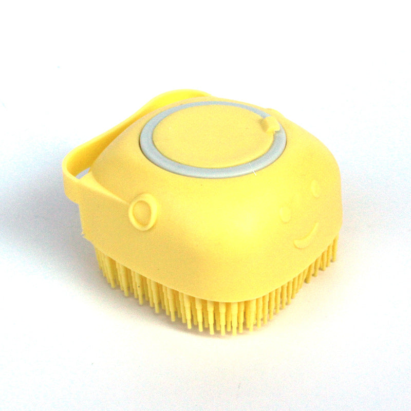 Pet Bathing Massage Brush – Silicone Shampoo Dispensing Glove for Dog & Cat Grooming