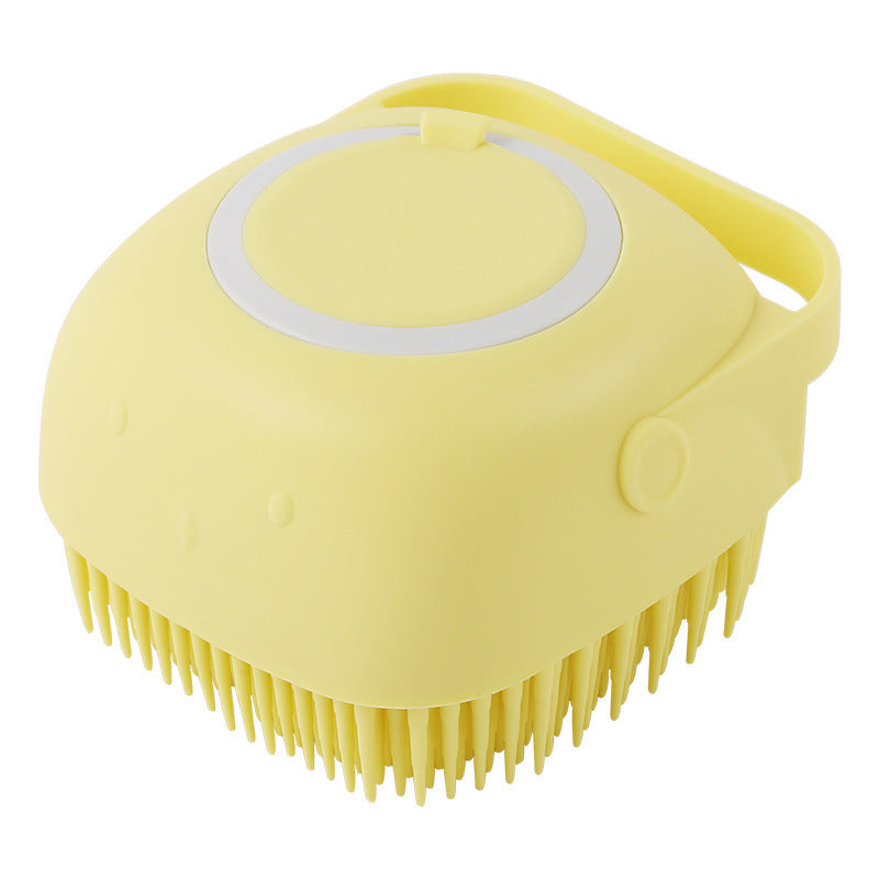 Pet Bathing Massage Brush – Silicone Shampoo Dispensing Glove for Dog & Cat Grooming