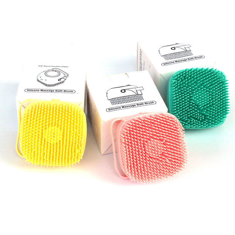 Pet Bathing Massage Brush – Silicone Shampoo Dispensing Glove for Dog & Cat Grooming