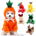 Fleece Dog Hoodie Sweater for Small Breeds – Cute Fruit Design Winter Warm Pet Clothing