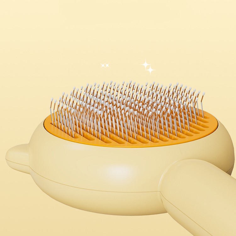 Self-Cleaning Cat & Dog Grooming Comb – Massage Brush for Hair Removal & Detangling