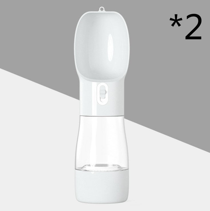 Portable Dog Water Bottle with Food Container – 2-in-1 Leak-Proof Travel Dispenser for Pets