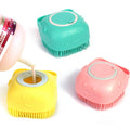 Pet Bathing Massage Brush – Silicone Shampoo Dispensing Glove for Dog & Cat Grooming